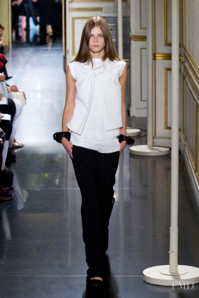 Yulia Serzhantova featured in  the Celine fashion show for Spring/Summer 2013