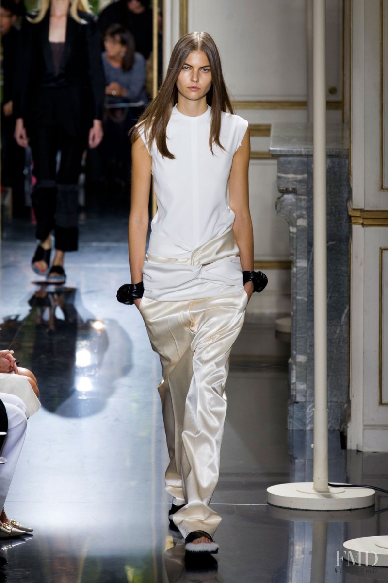 Lin Kjerulf featured in  the Celine fashion show for Spring/Summer 2013