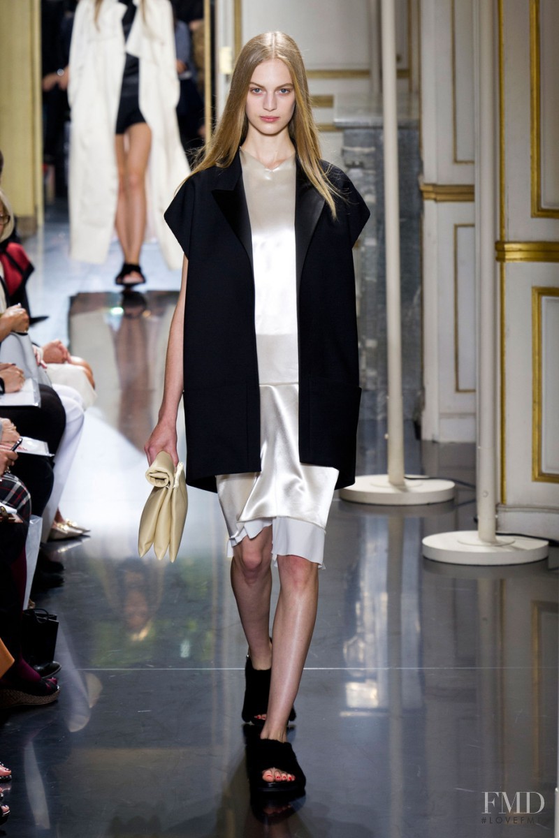 Vanessa Axente featured in  the Celine fashion show for Spring/Summer 2013