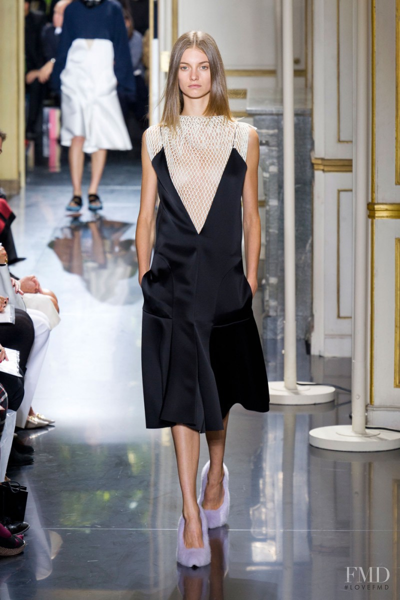 Iris van Berne featured in  the Celine fashion show for Spring/Summer 2013