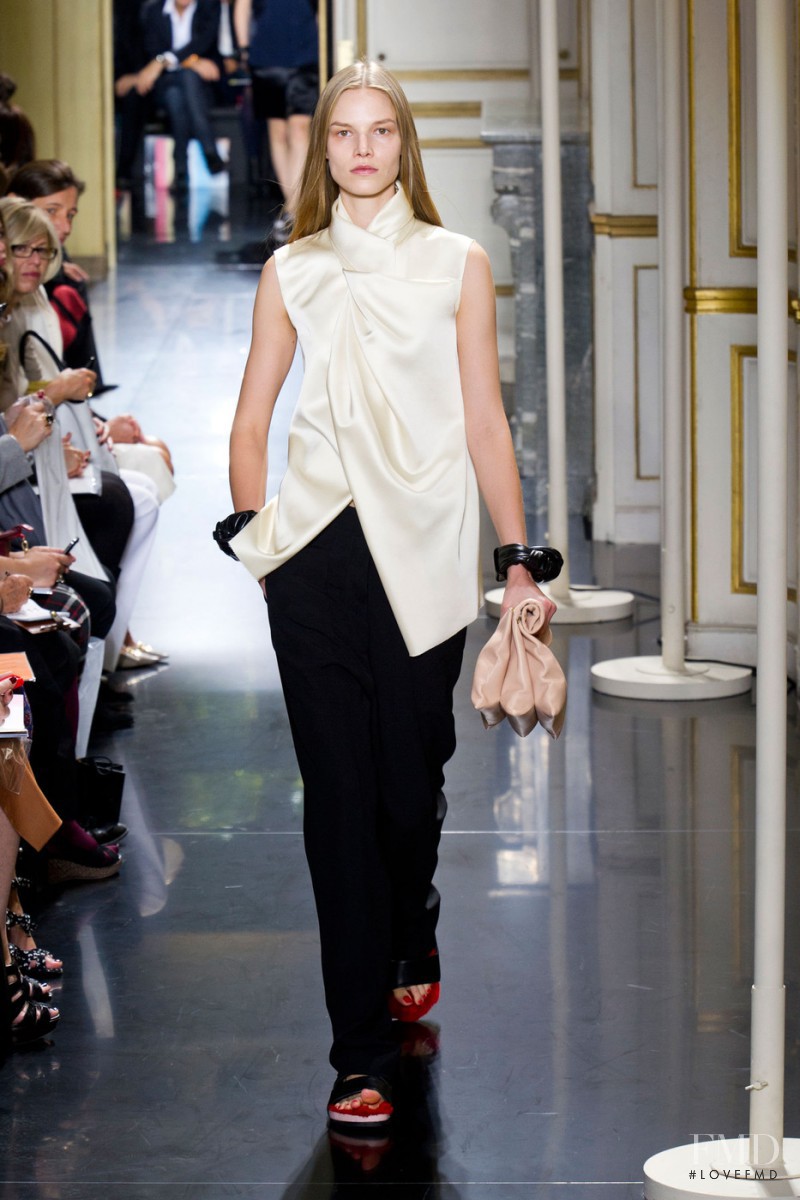 Suvi Koponen featured in  the Celine fashion show for Spring/Summer 2013