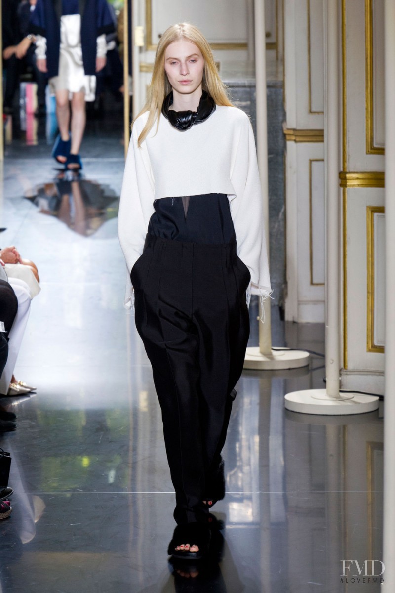 Julia Nobis featured in  the Celine fashion show for Spring/Summer 2013