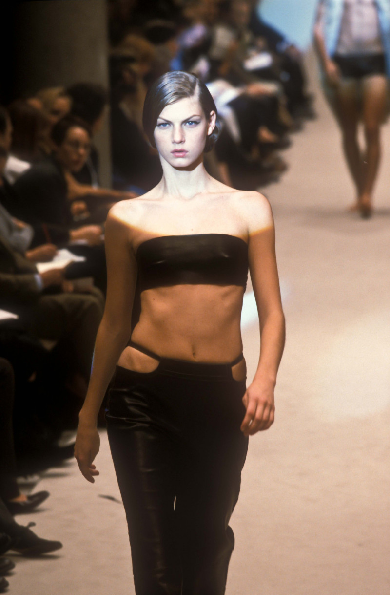 Angela Lindvall featured in  the Fendi fashion show for Spring/Summer 1998