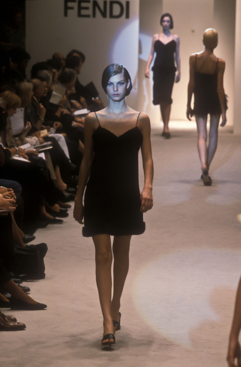 Angela Lindvall featured in  the Fendi fashion show for Spring/Summer 1998