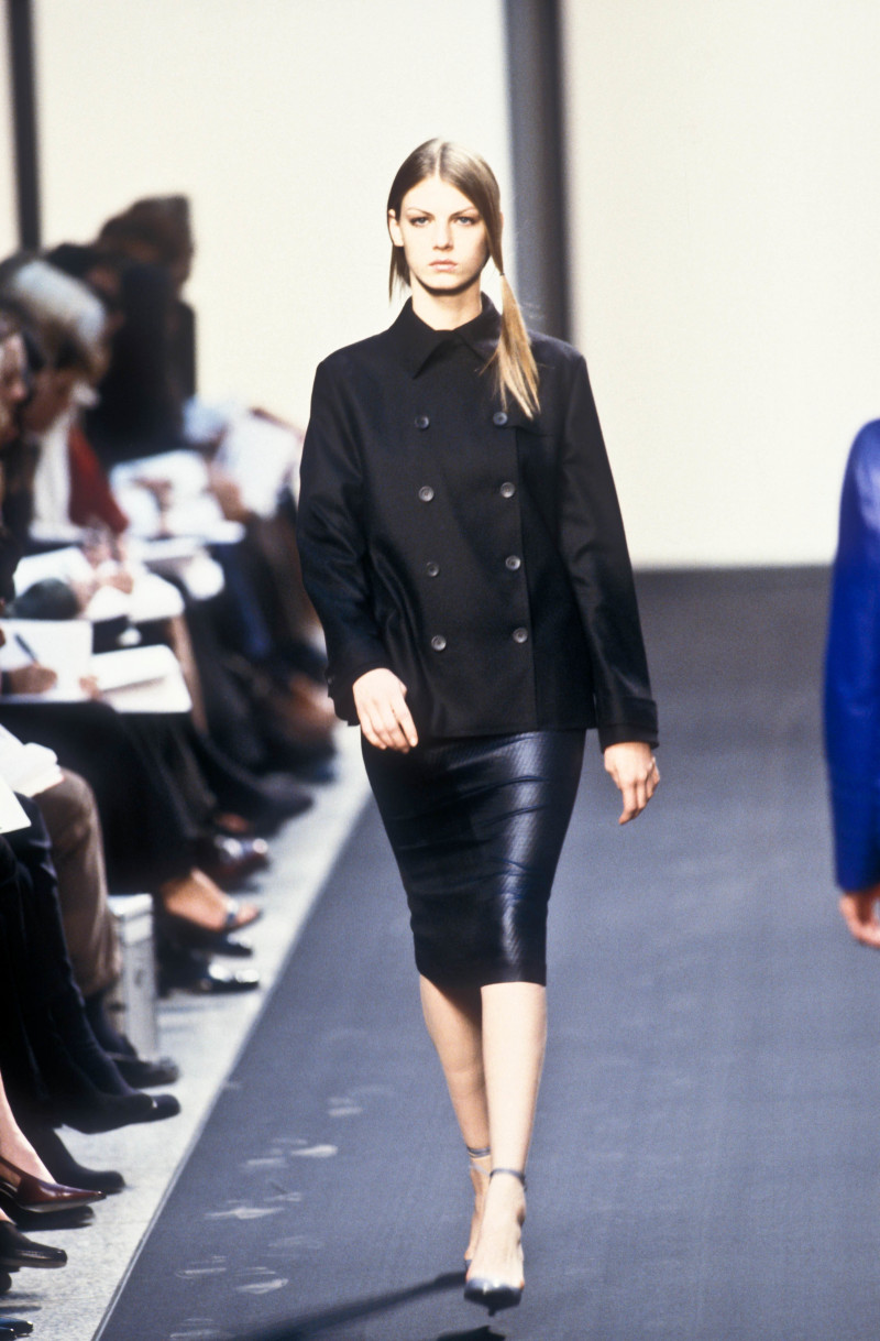 Angela Lindvall featured in  the byblos fashion show for Autumn/Winter 1998