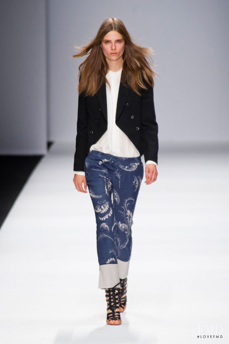 Caroline Brasch Nielsen featured in  the Vanessa Bruno fashion show for Spring/Summer 2013