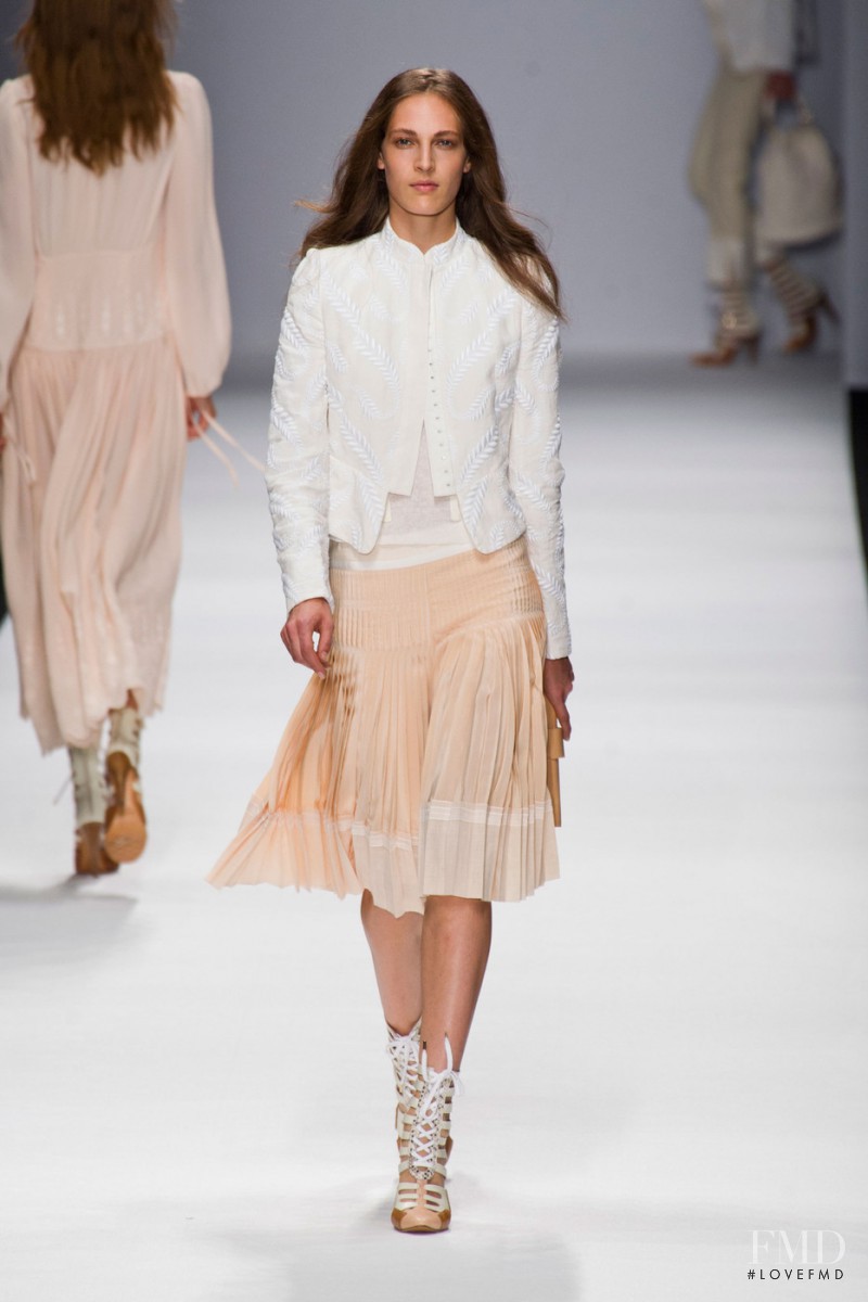 Othilia Simon featured in  the Vanessa Bruno fashion show for Spring/Summer 2013