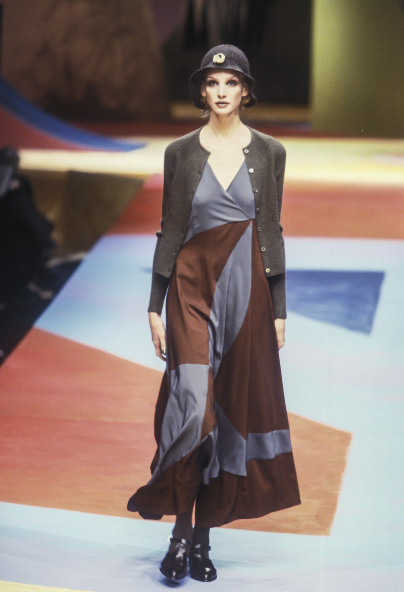 Debbie Deitering featured in  the Moschino fashion show for Autumn/Winter 1997