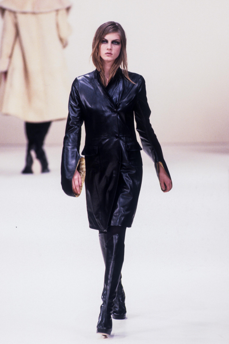 Angela Lindvall featured in  the John Rocha fashion show for Autumn/Winter 1997