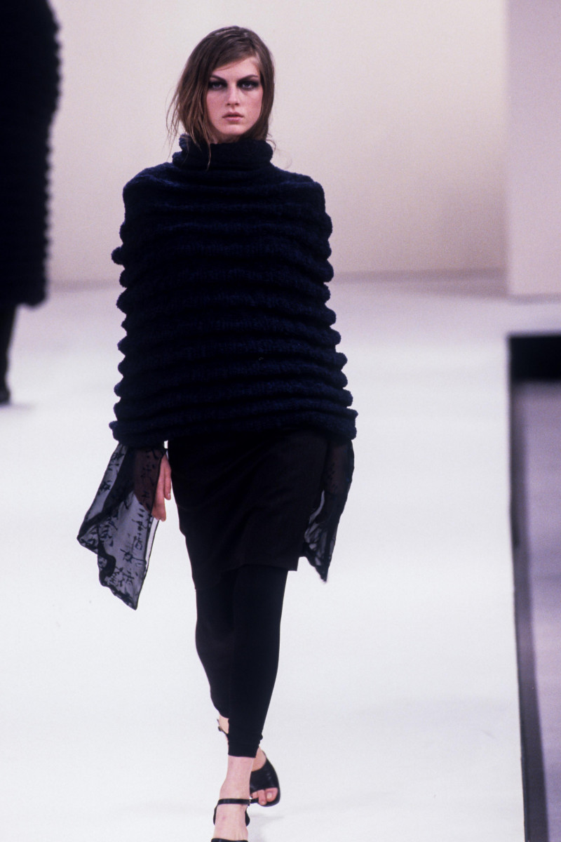 Angela Lindvall featured in  the John Rocha fashion show for Autumn/Winter 1997
