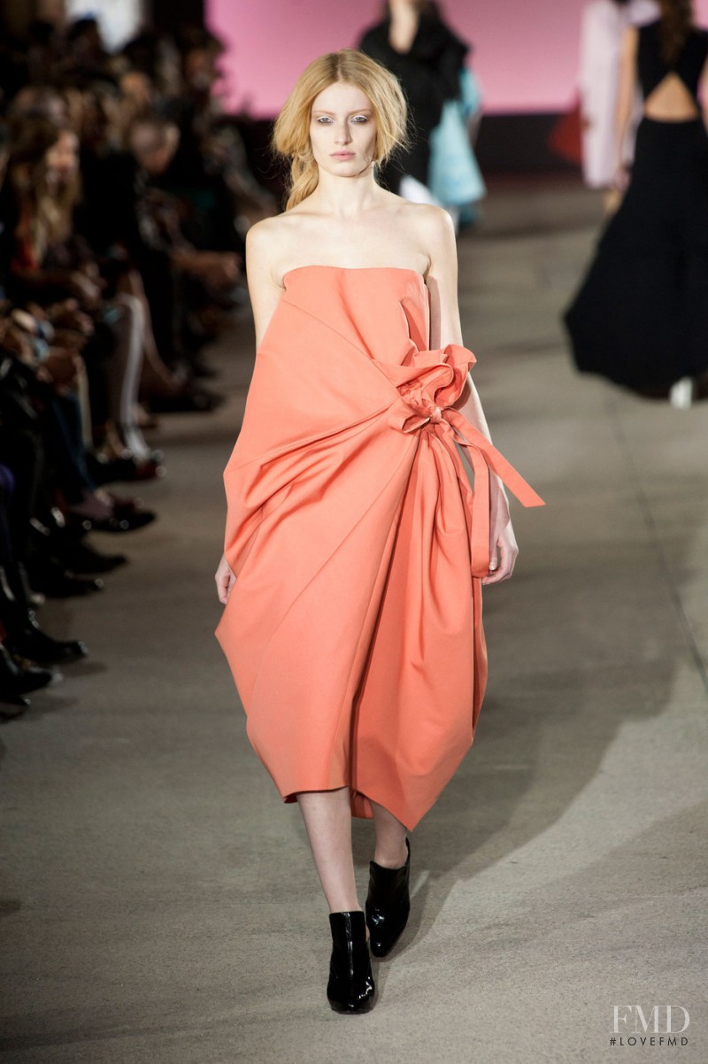 Stephanie Hall featured in  the John Galliano fashion show for Spring/Summer 2013