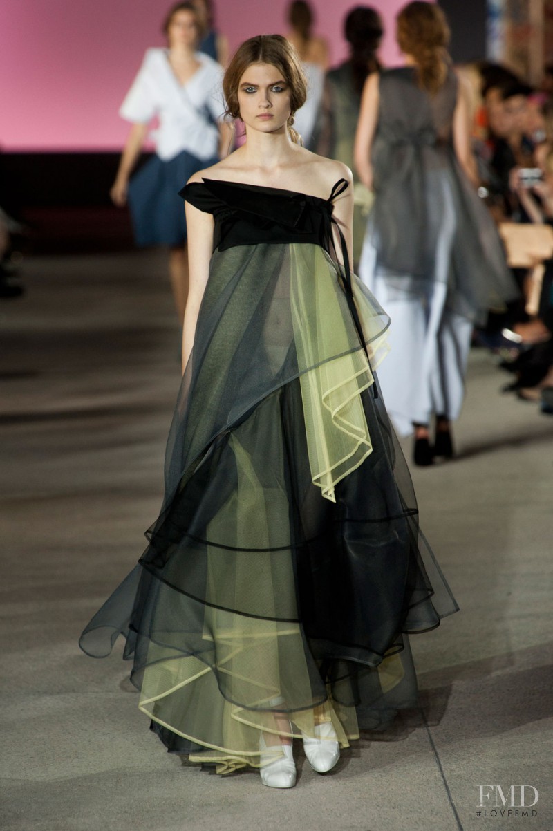 Lara Mullen featured in  the John Galliano fashion show for Spring/Summer 2013