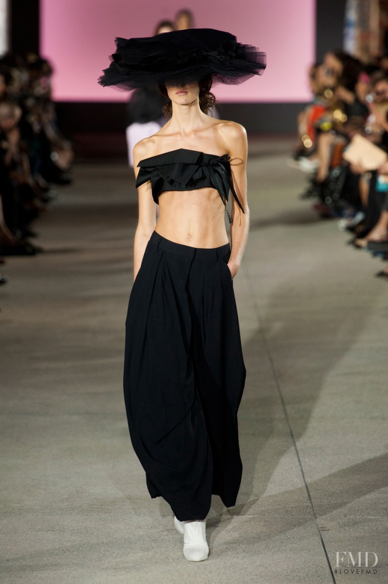 Marikka Juhler featured in  the John Galliano fashion show for Spring/Summer 2013