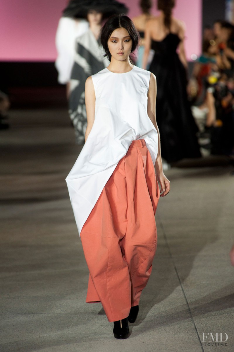 Sung Hee Kim featured in  the John Galliano fashion show for Spring/Summer 2013
