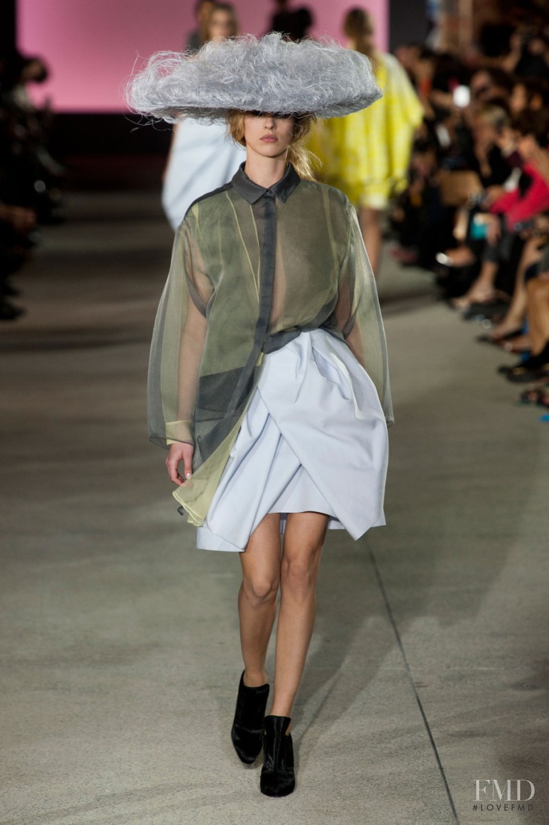 Julia Frauche featured in  the John Galliano fashion show for Spring/Summer 2013