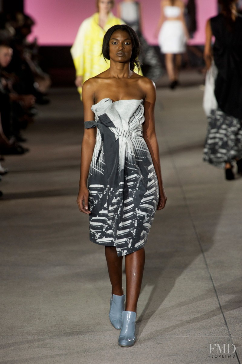 Tsheca White featured in  the John Galliano fashion show for Spring/Summer 2013