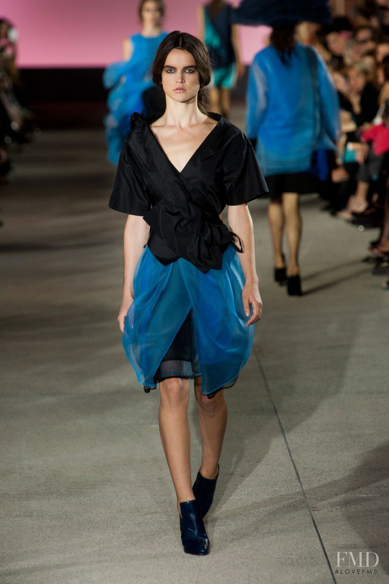 Zoe Colivas featured in  the John Galliano fashion show for Spring/Summer 2013