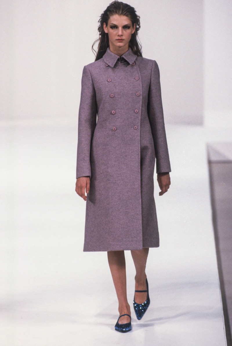 Angela Lindvall featured in  the Miu Miu fashion show for Autumn/Winter 1997