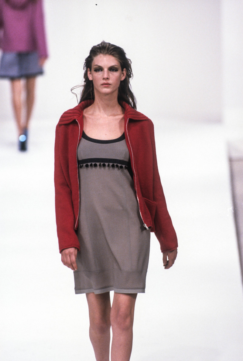 Angela Lindvall featured in  the Miu Miu fashion show for Autumn/Winter 1997