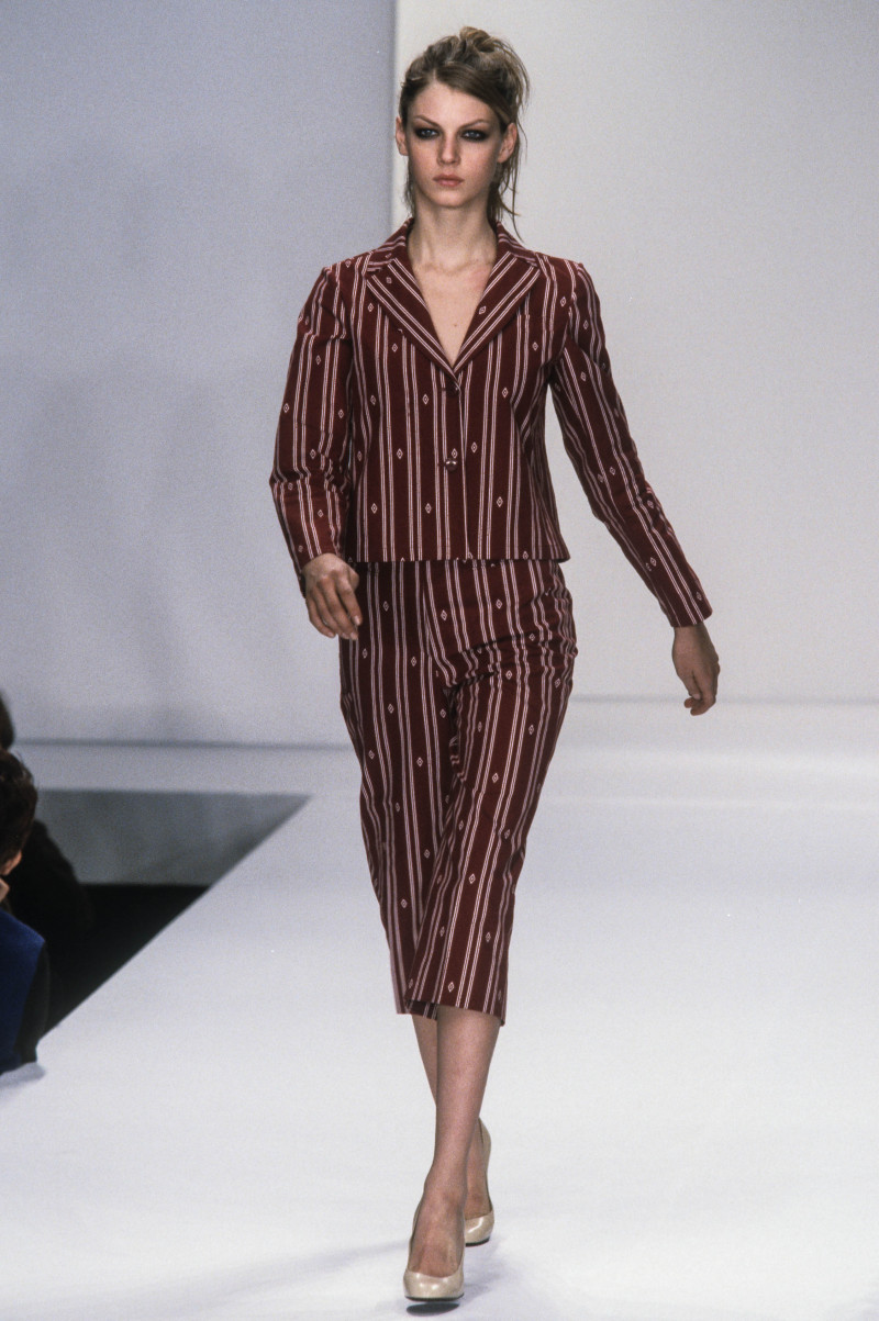 Angela Lindvall featured in  the Miu Miu fashion show for Spring/Summer 1997