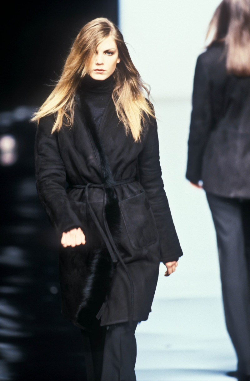 Angela Lindvall featured in  the byblos fashion show for Autumn/Winter 1997
