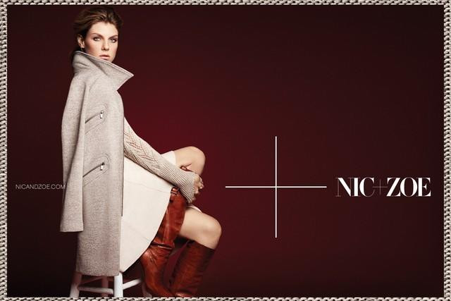 Angela Lindvall featured in  the Nic & Zoe advertisement for Autumn/Winter 2014
