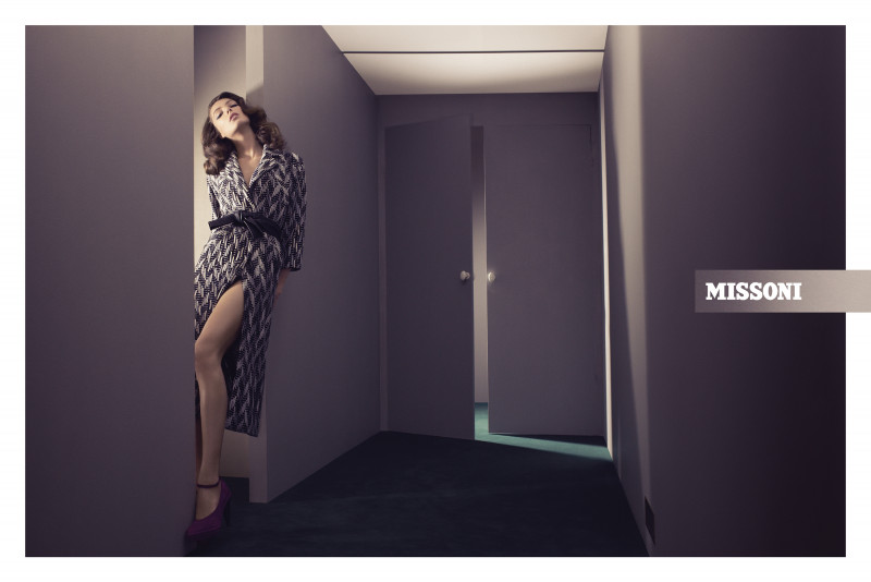 Daria Werbowy featured in  the Missoni advertisement for Autumn/Winter 2007