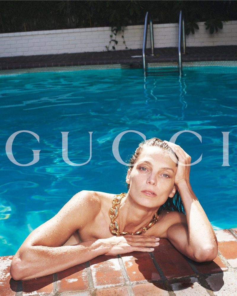 Daria Werbowy featured in  the Gucci Jewelery & Watches advertisement for Autumn/Winter 2023