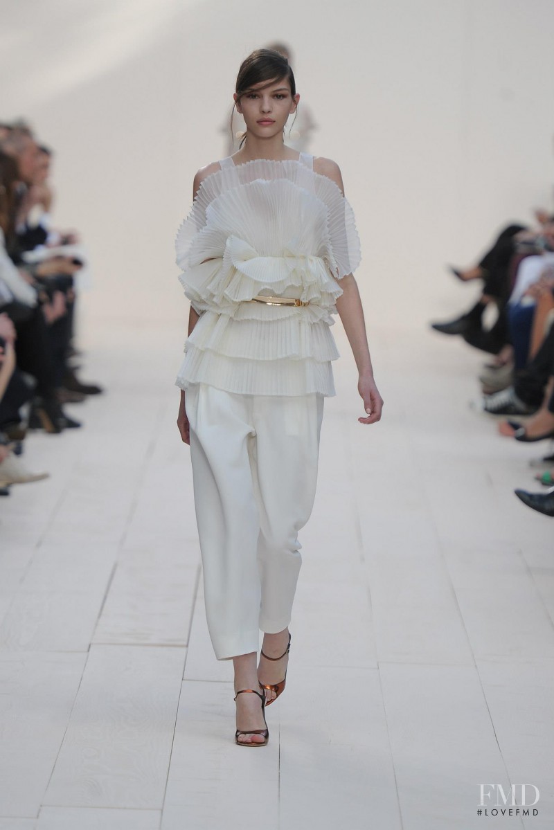 Kate Bogucharskaia featured in  the Chloe fashion show for Spring/Summer 2013