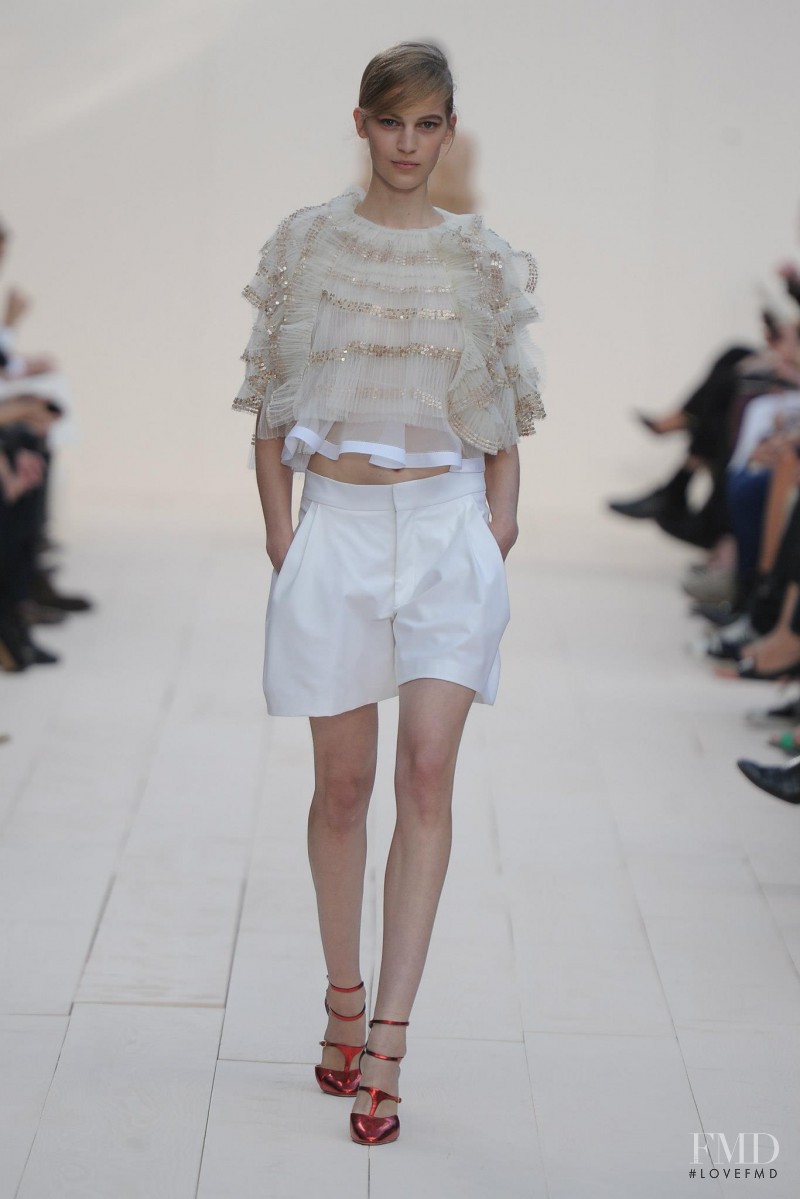 Vanessa Axente featured in  the Chloe fashion show for Spring/Summer 2013