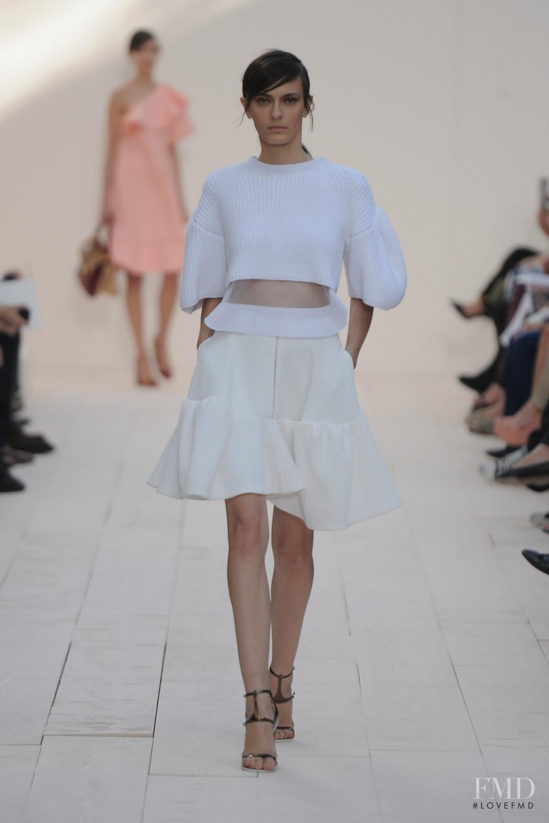 Erjona Ala featured in  the Chloe fashion show for Spring/Summer 2013