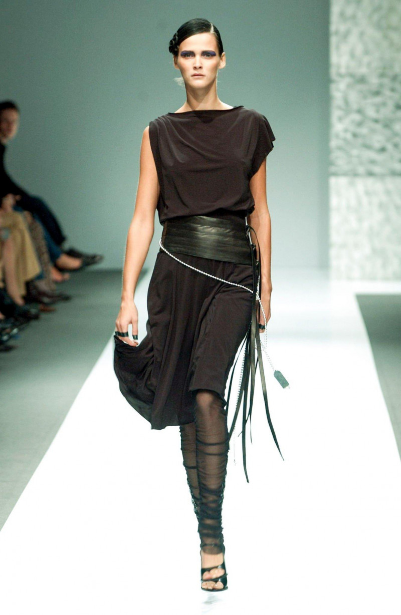 Carmen Kass featured in  the Lagerfeld Gallery fashion show for Spring/Summer 2002