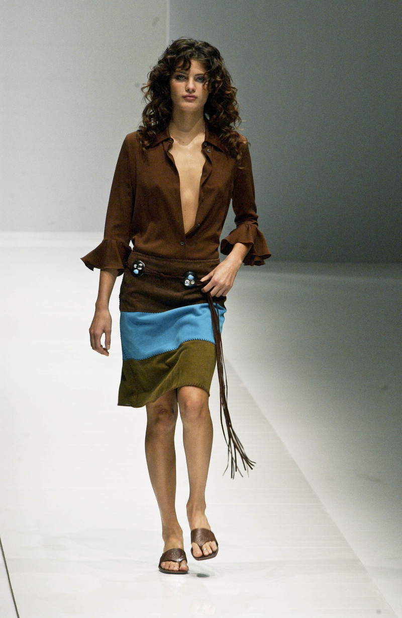 Isabeli Fontana featured in  the Celine fashion show for Spring/Summer 2002