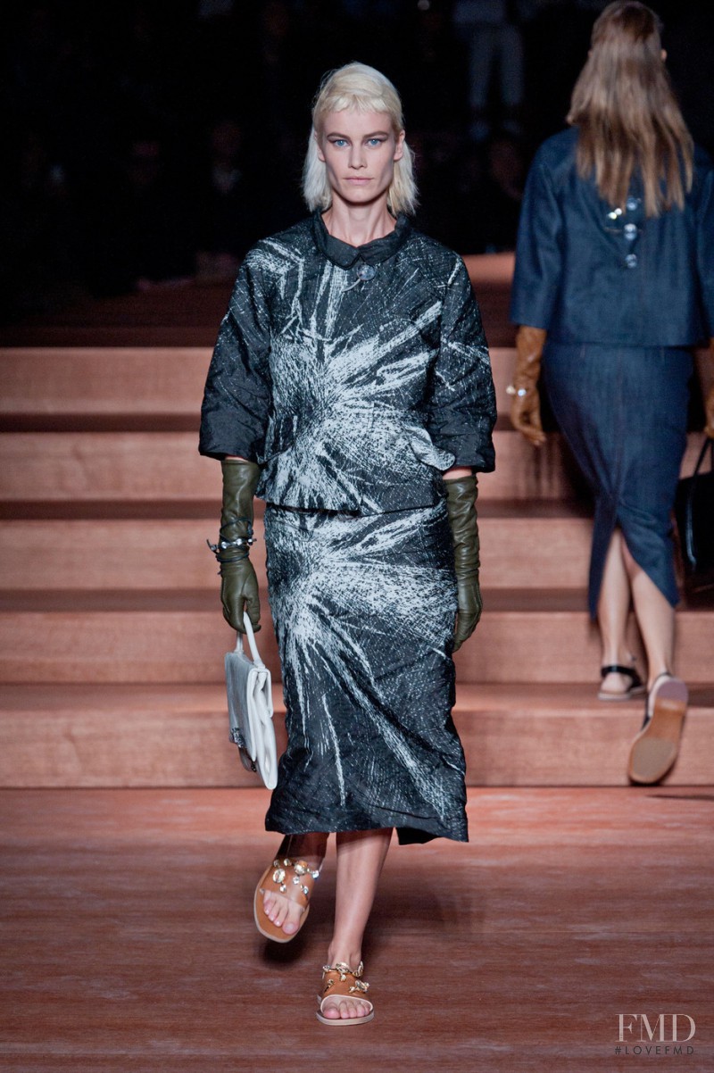 Delfine Bafort featured in  the Miu Miu fashion show for Spring/Summer 2012