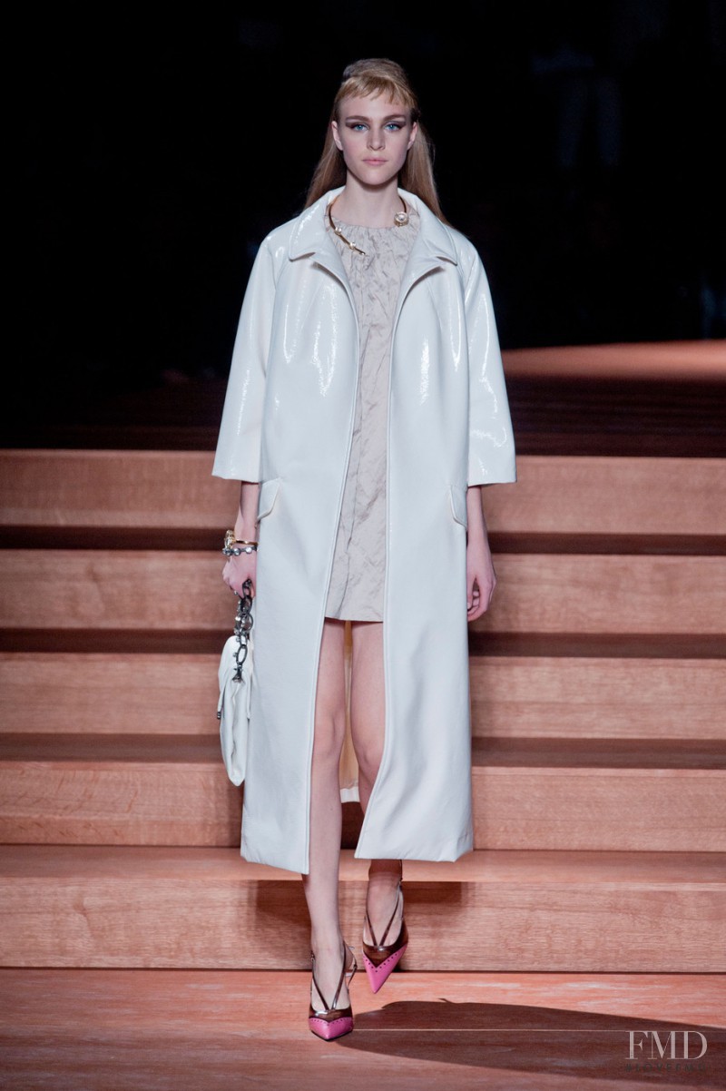 Hedvig Palm featured in  the Miu Miu fashion show for Spring/Summer 2012
