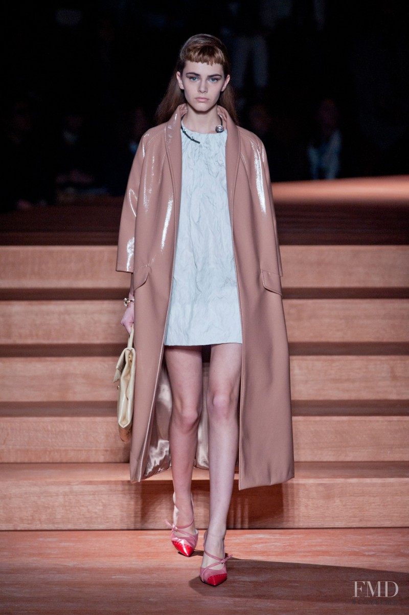 Anja Cihoric featured in  the Miu Miu fashion show for Spring/Summer 2012