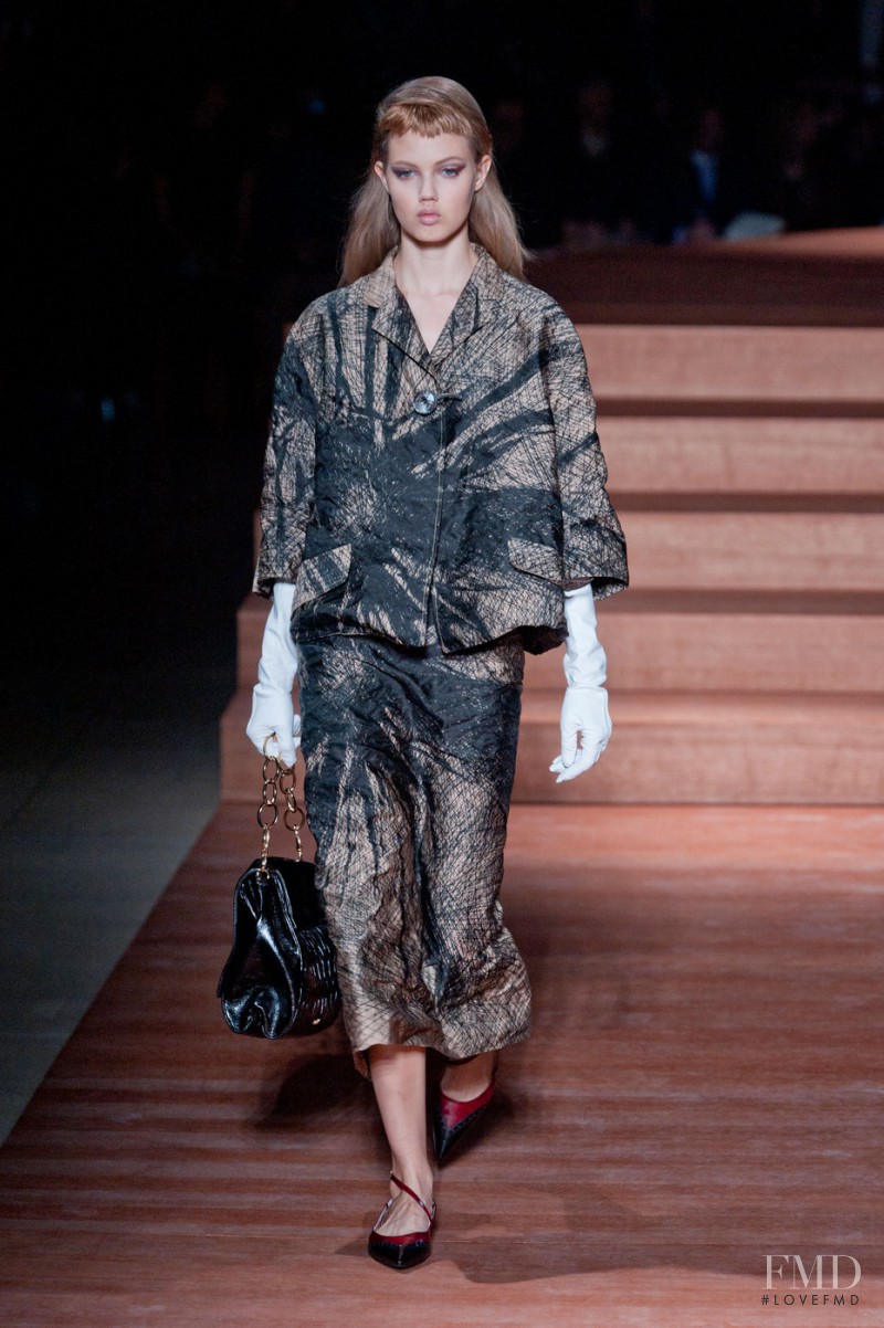 Lindsey Wixson featured in  the Miu Miu fashion show for Spring/Summer 2012
