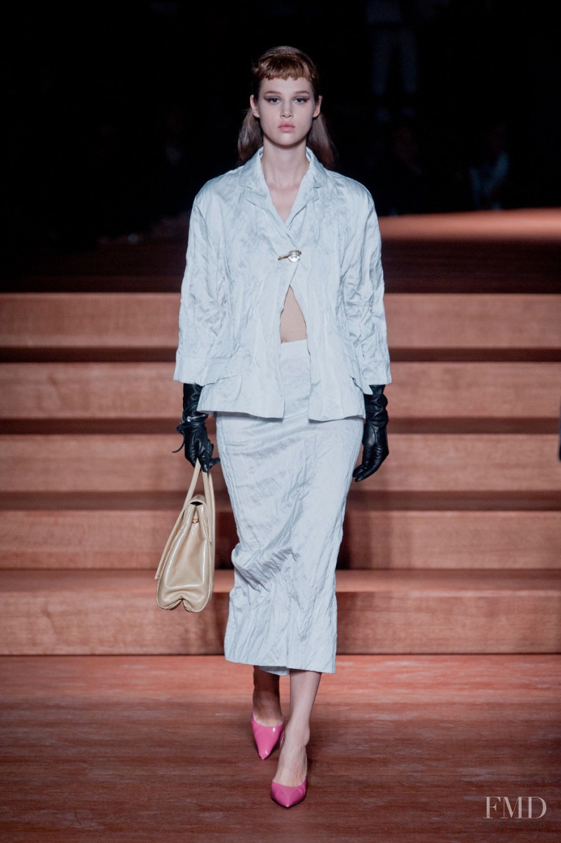 Anais Pouliot featured in  the Miu Miu fashion show for Spring/Summer 2012