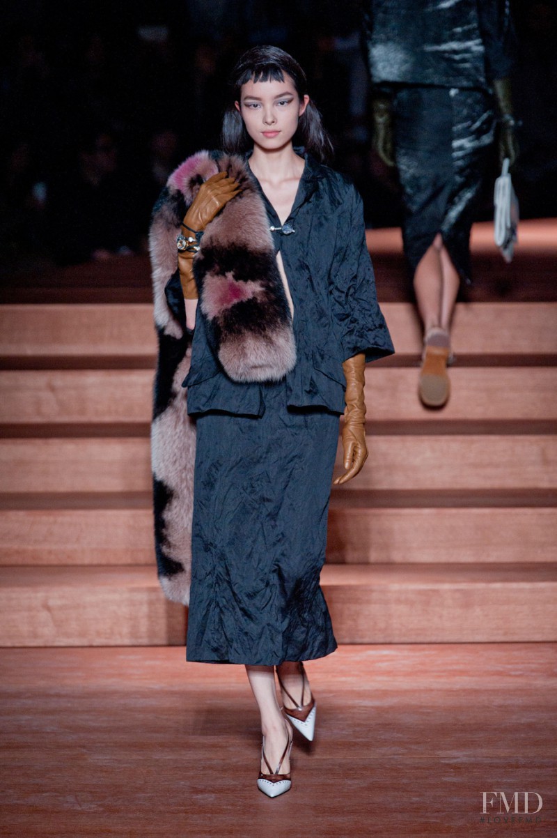 Fei Fei Sun featured in  the Miu Miu fashion show for Spring/Summer 2012