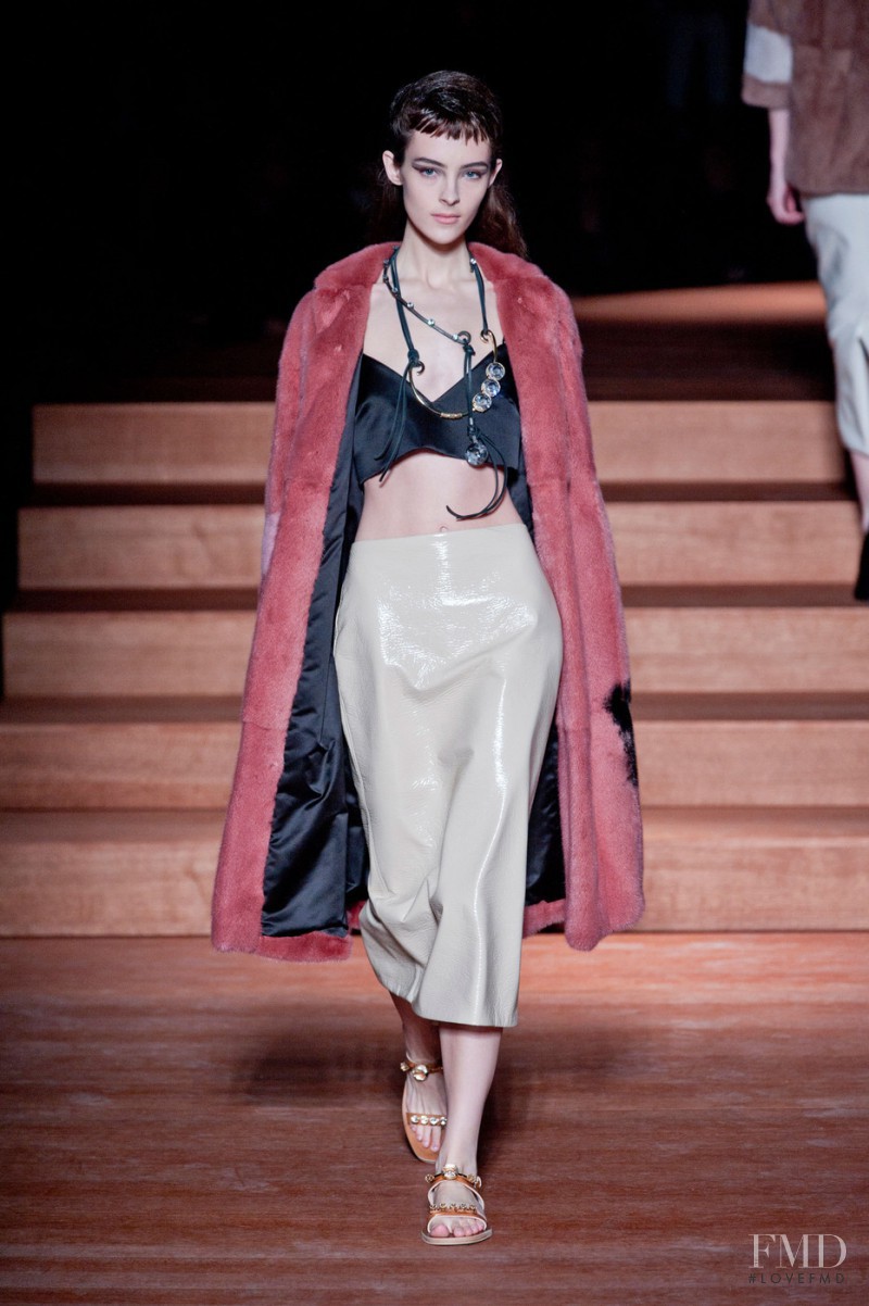 Allaire Heisig featured in  the Miu Miu fashion show for Spring/Summer 2012