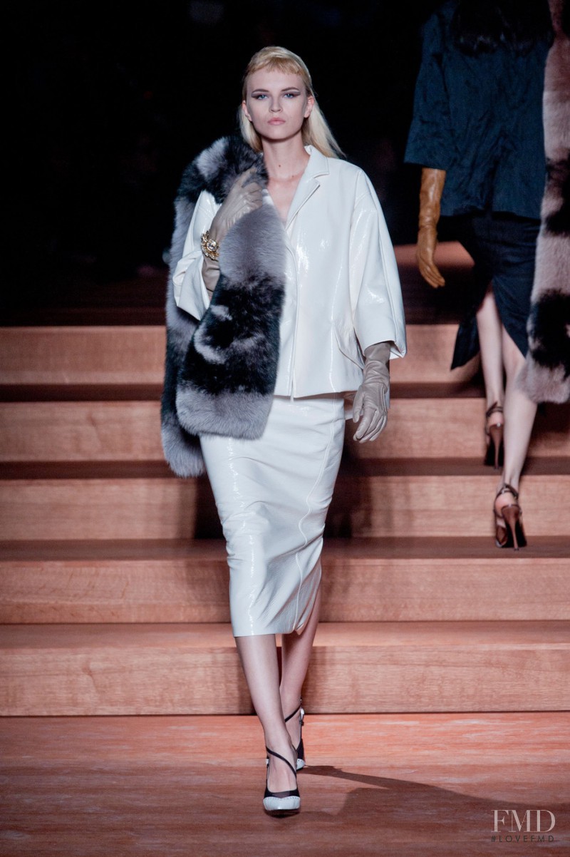 Anabela Belikova featured in  the Miu Miu fashion show for Spring/Summer 2012