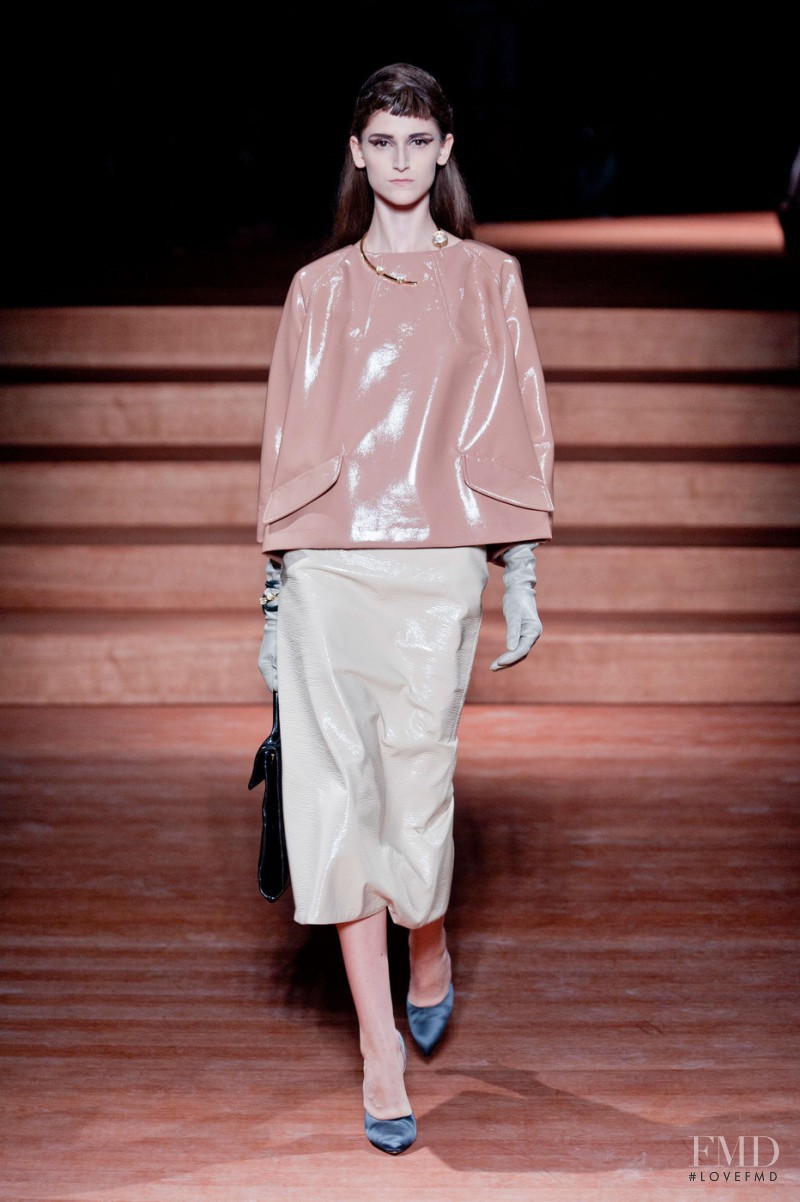 Daiane Conterato featured in  the Miu Miu fashion show for Spring/Summer 2012