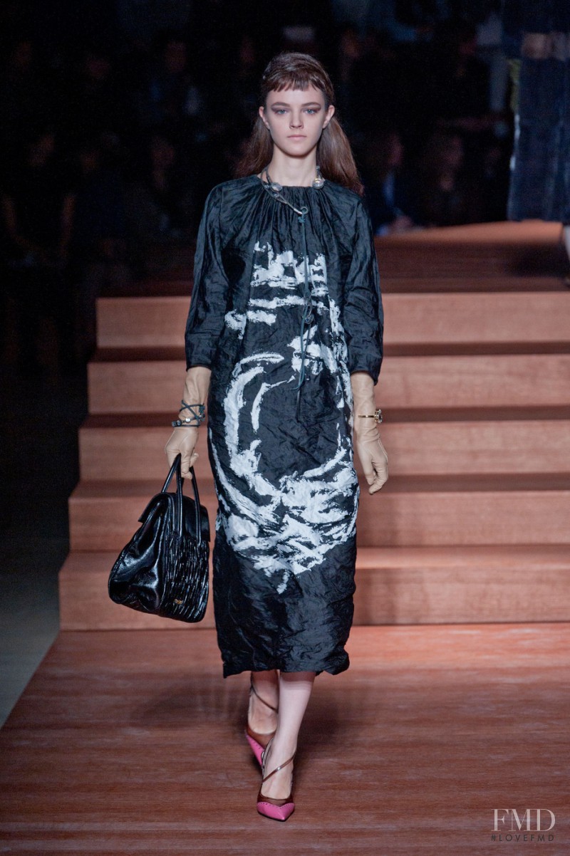 Diana Silchenko featured in  the Miu Miu fashion show for Spring/Summer 2012