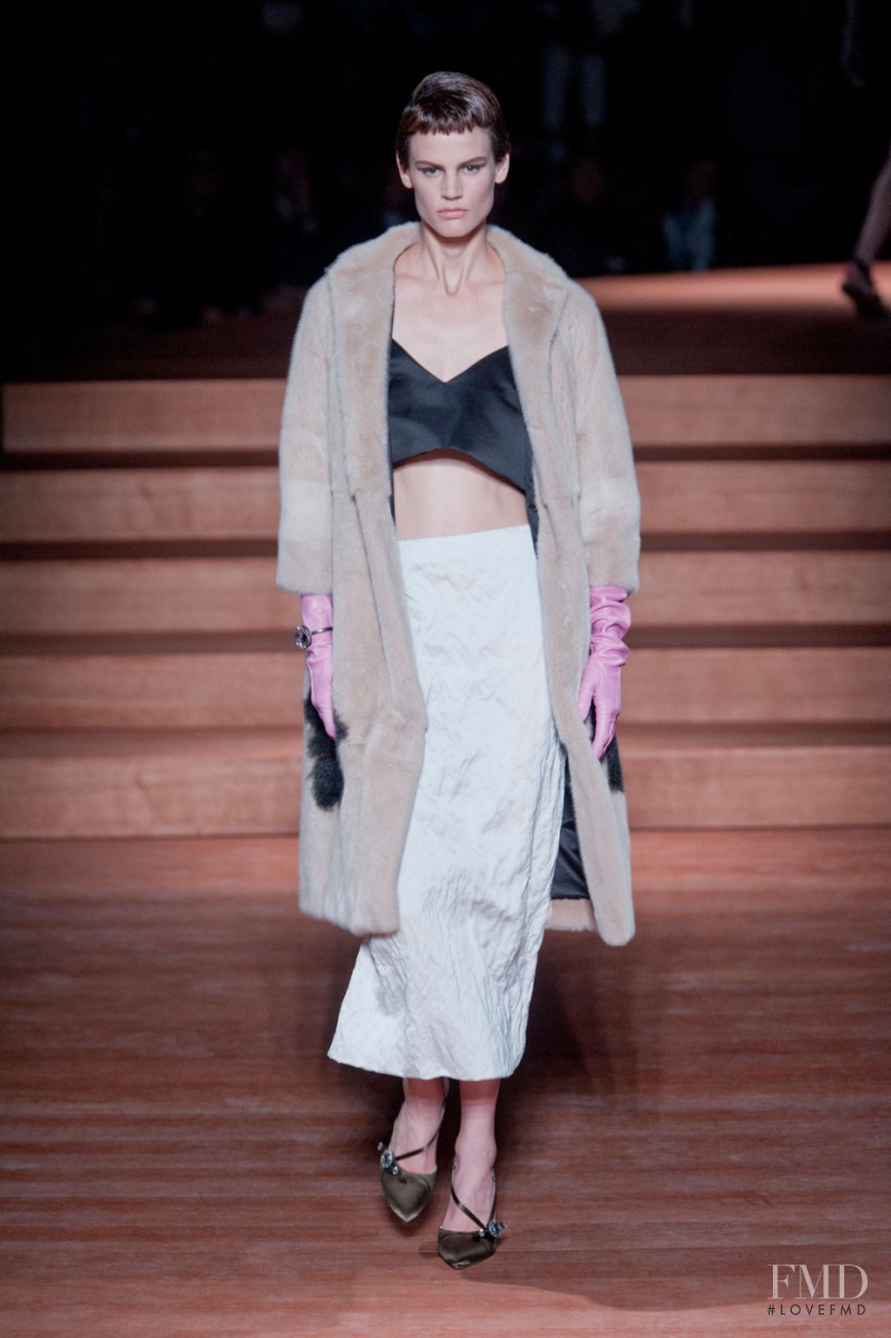 Saskia de Brauw featured in  the Miu Miu fashion show for Spring/Summer 2012