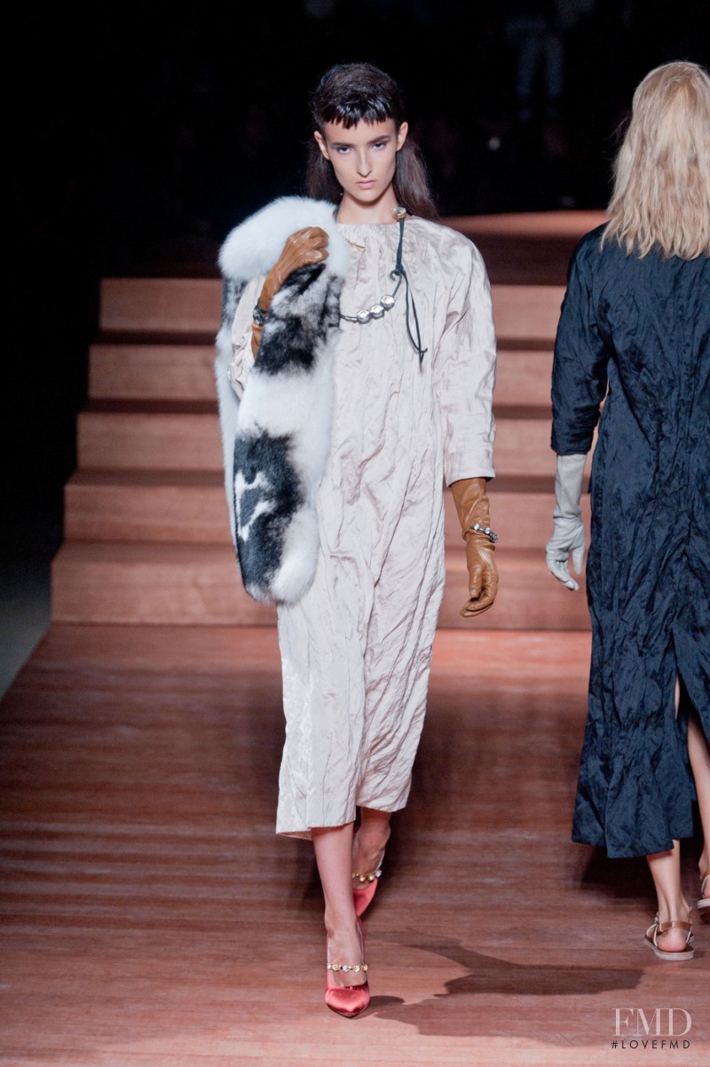 Maja Milosavljevic featured in  the Miu Miu fashion show for Spring/Summer 2012