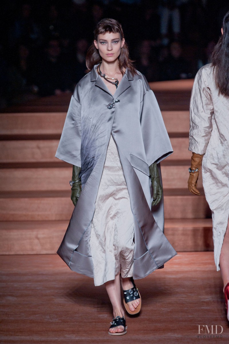 Kati Nescher featured in  the Miu Miu fashion show for Spring/Summer 2012