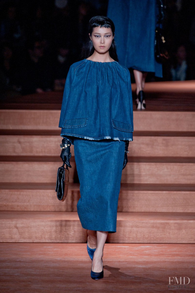 Sung Hee Kim featured in  the Miu Miu fashion show for Spring/Summer 2012