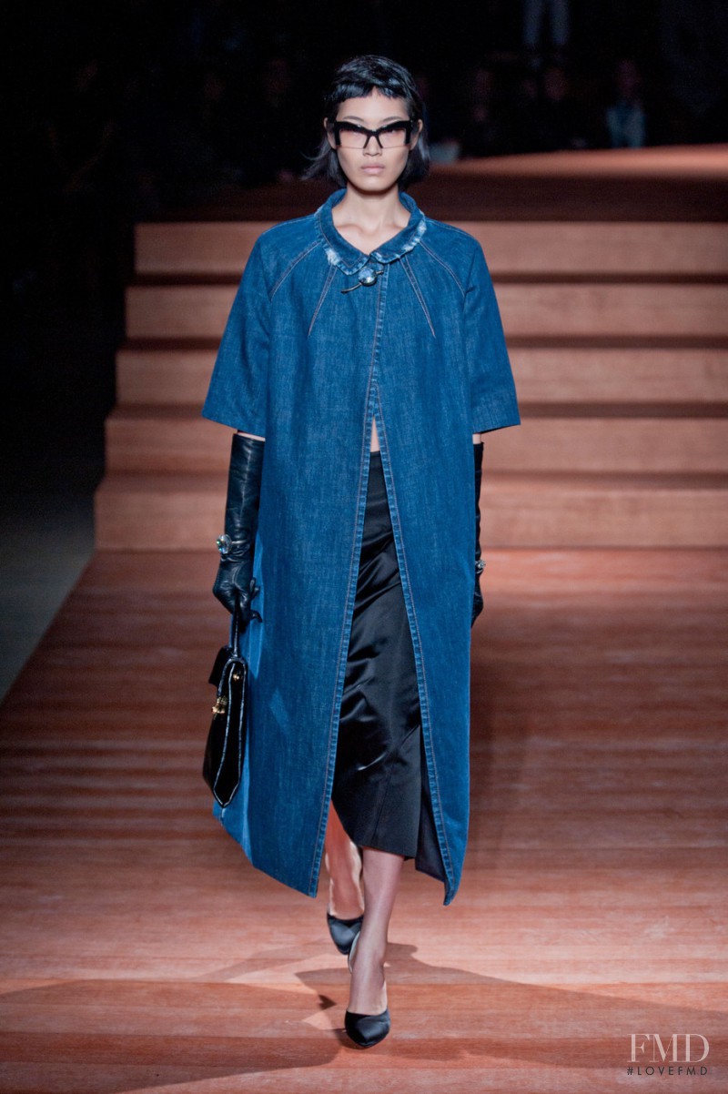 Chiharu Okunugi featured in  the Miu Miu fashion show for Spring/Summer 2012