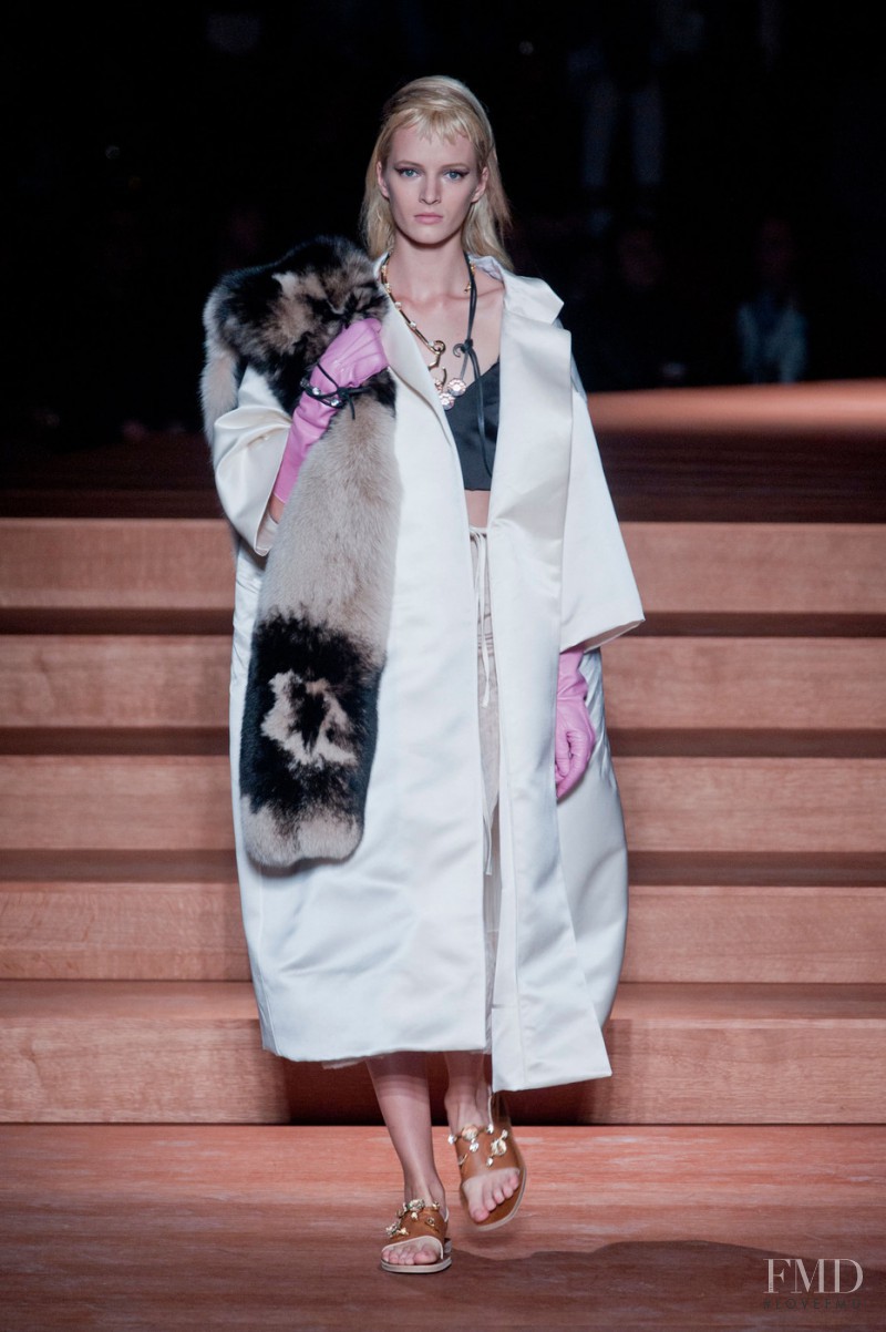 Daria Strokous featured in  the Miu Miu fashion show for Spring/Summer 2012