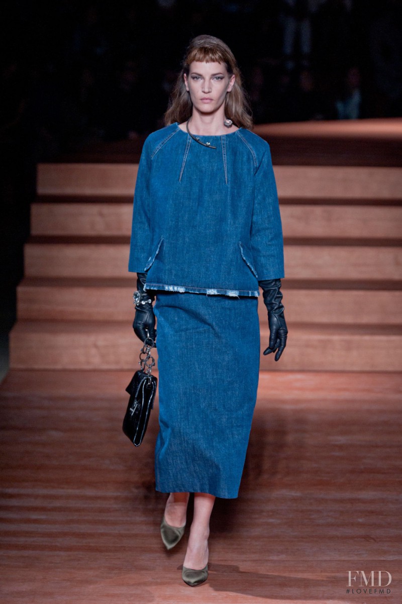 Diana Dondoe featured in  the Miu Miu fashion show for Spring/Summer 2012